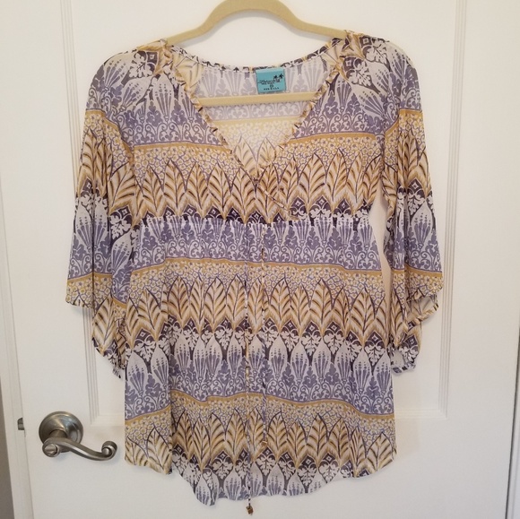 (NWOT) Letarte 3/4 Sleeve Shirt - XS - Picture 1 of 3